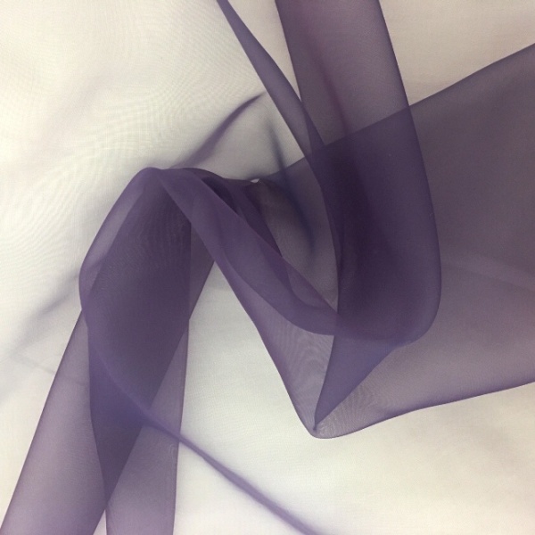 Plain Dyed Organza Dark Purple